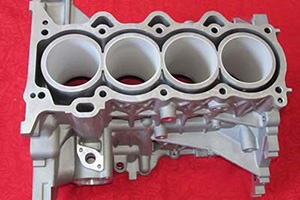 All aluminum automobile engine cylinder block